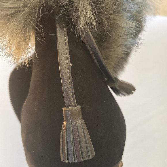 Colin Stuart black ankle boots w/ wooden heel tosses & studs.. See pictures. 🔥 - Picture 5 of 11